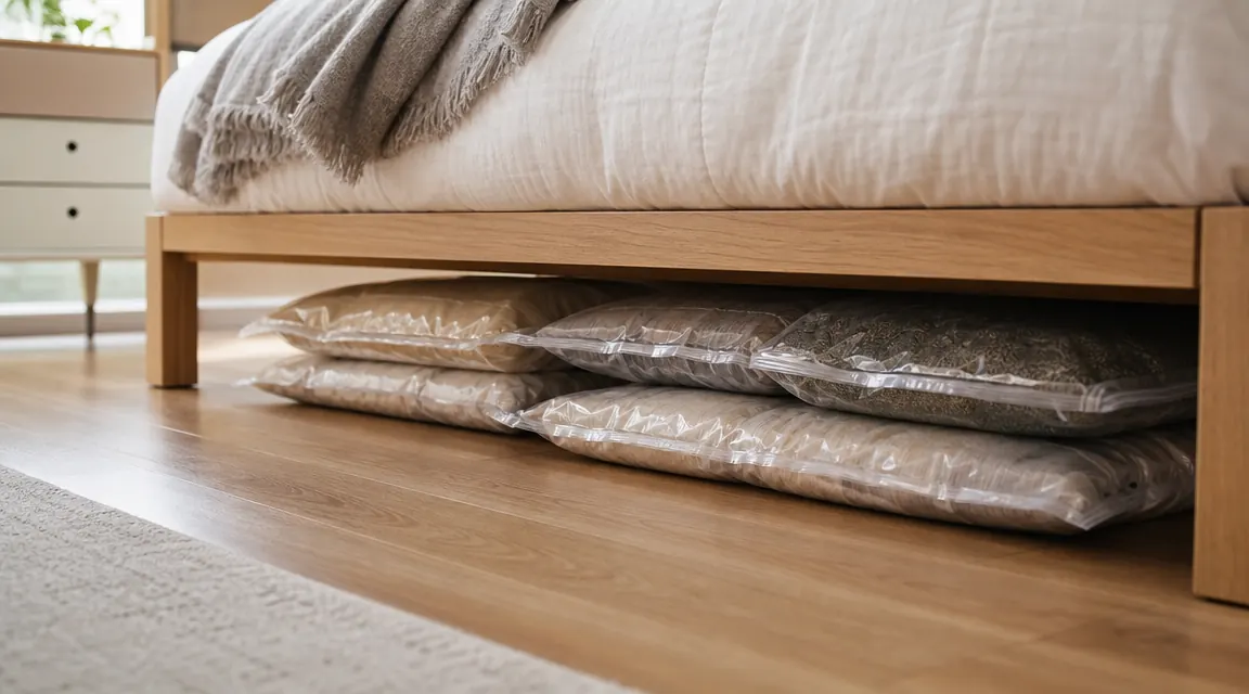 How to Reclaim Under-Bed Storage With Vacuum Bags (Even in a Low-Profile Bed Frame)
